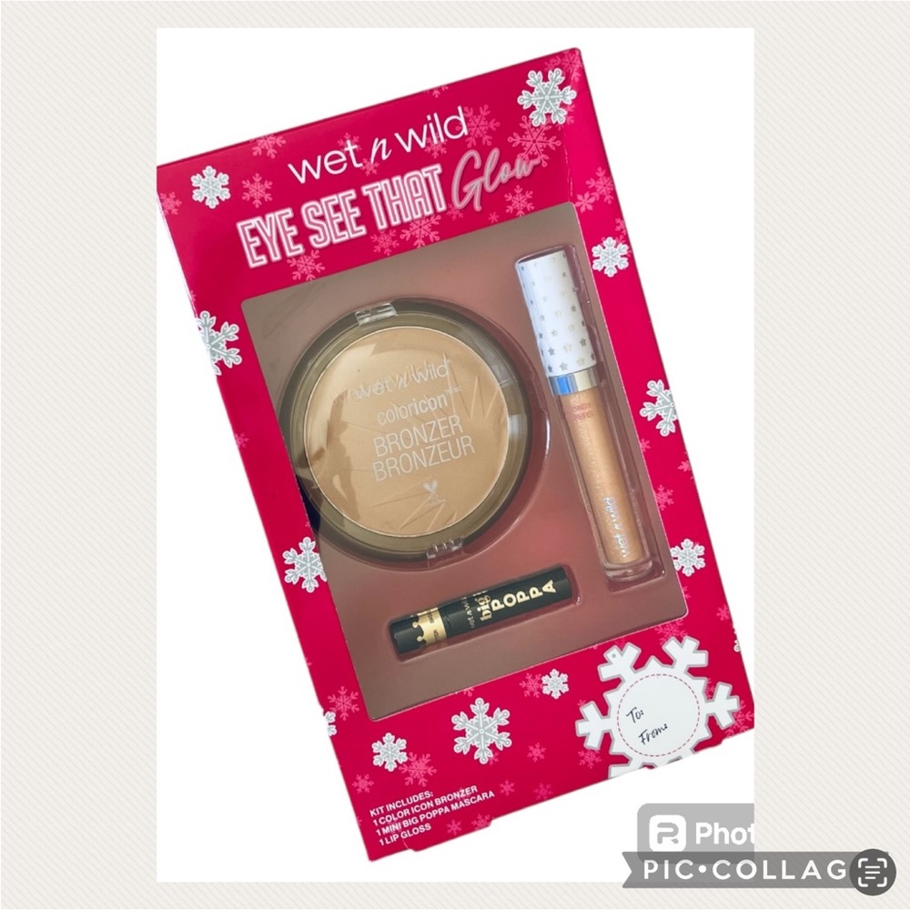 NWT Shimmering Wet n Wild Eye See That Glow Set Bronzer 3 Piece Kit